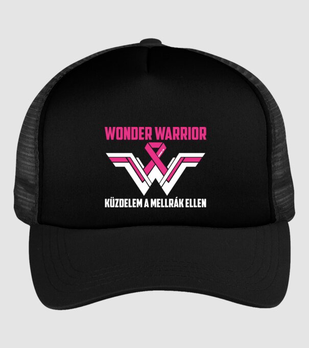 WONDER WARRIOR model negru pe tricou