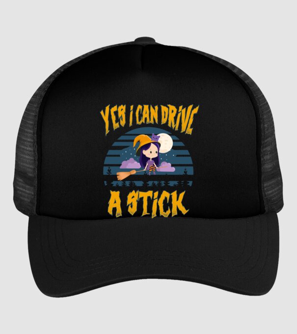 Yes, i can drive a stick model negru pe tricou