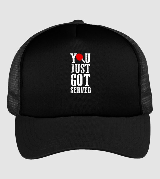 You just got served model negru pe tricou