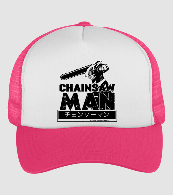 CSM - Chainsaw Man model roz neon pe tricou