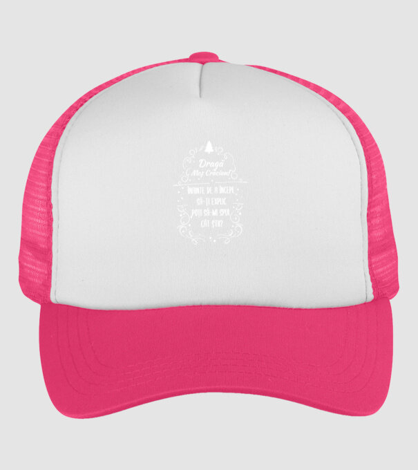 dragă Moș Crăciun! înainte de a începe să-ți explic, poți să-mi spui cât știi? model roz neon pe tricou
