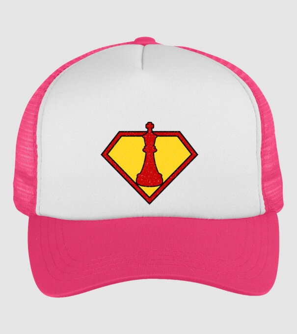 SuperChess rege model roz neon pe tricou