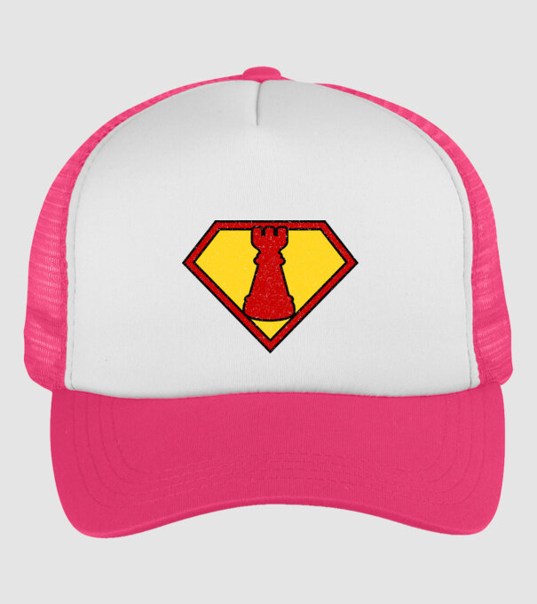 SuperChess turnul de sah model roz neon pe tricou