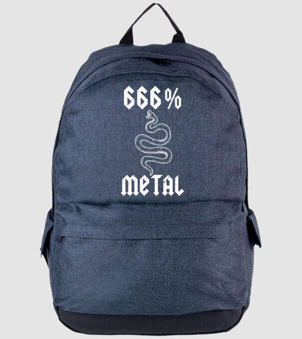 666 Metal model albastru jeanși pe tricou
