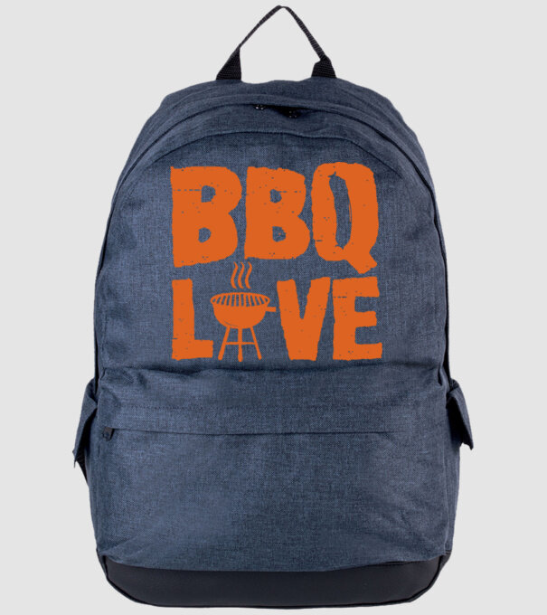 BBQ LOVE model albastru jeanși pe tricou