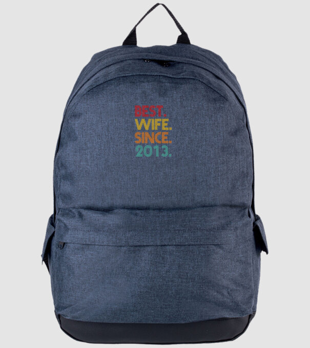 best wife since 2013 retro model albastru jeanși pe tricou