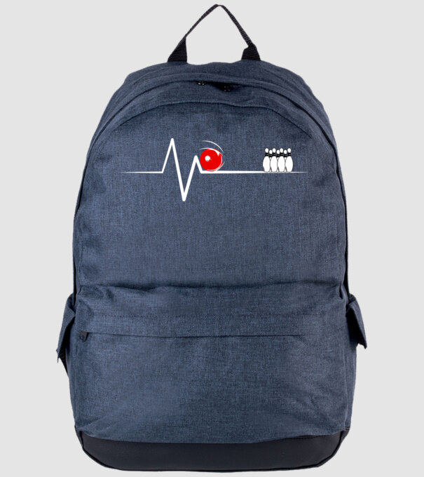 Bowling EKG model albastru jeanși pe tricou