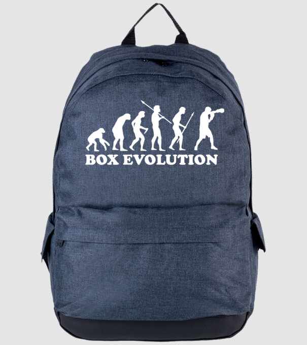Box evolution model albastru jeanși pe tricou