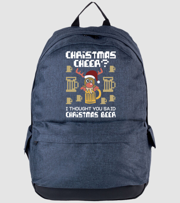 Christmas beer pulovăr urât model albastru jeanși pe tricou