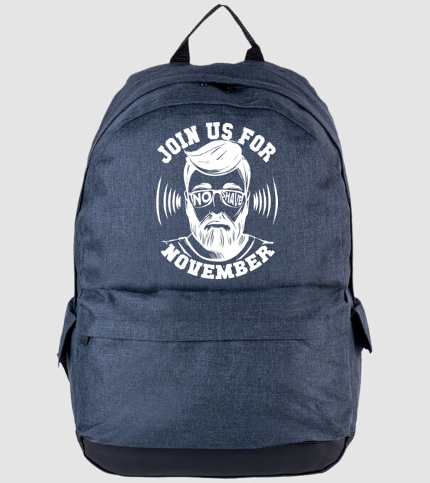 Alătură-te mișcării No Shave November (engleză) model albastru jeanși pe tricou