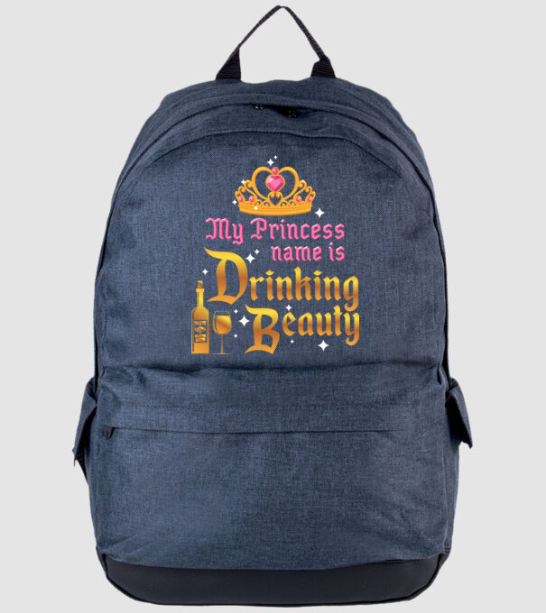 Drinking beauty model albastru jeanși pe tricou