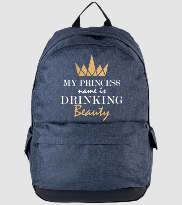 drinking beauty gold model albastru jeanși pe tricou