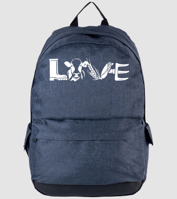 Farm love Cu tractor model albastru jeanși pe tricou