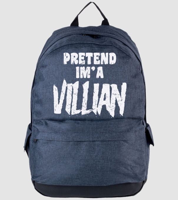 Villian carnaval model albastru jeanși pe tricou