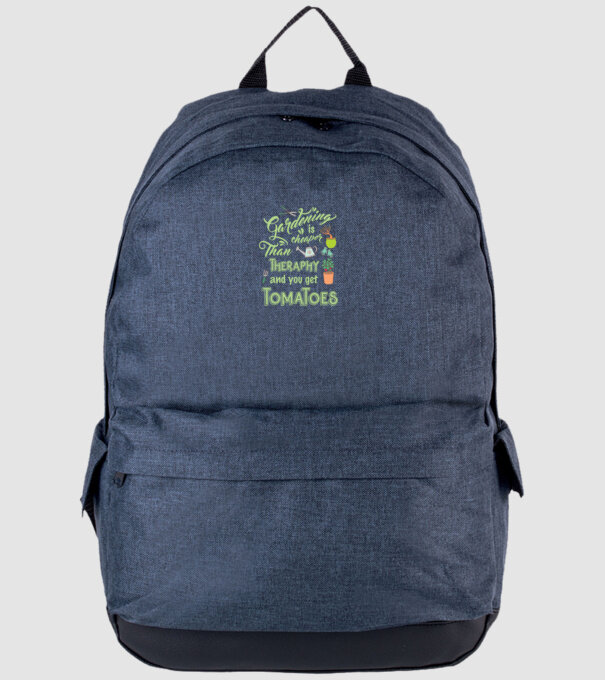 Gardening is cheaper than theraphy model albastru jeanși pe tricou
