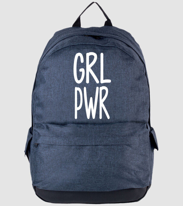 Girl Power model albastru jeanși pe tricou