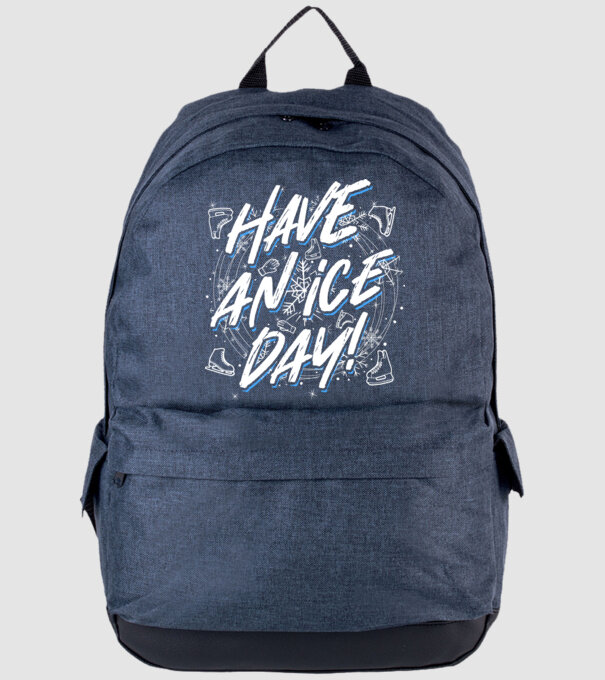 Have an ice day model albastru jeanși pe tricou