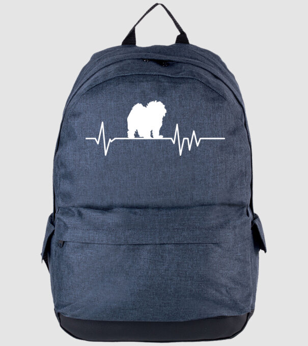 Heartbeat silueta Bolognese model albastru jeanși pe tricou
