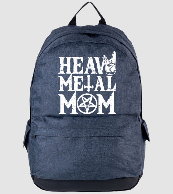 Heavy Metal Mom model albastru jeanși pe tricou