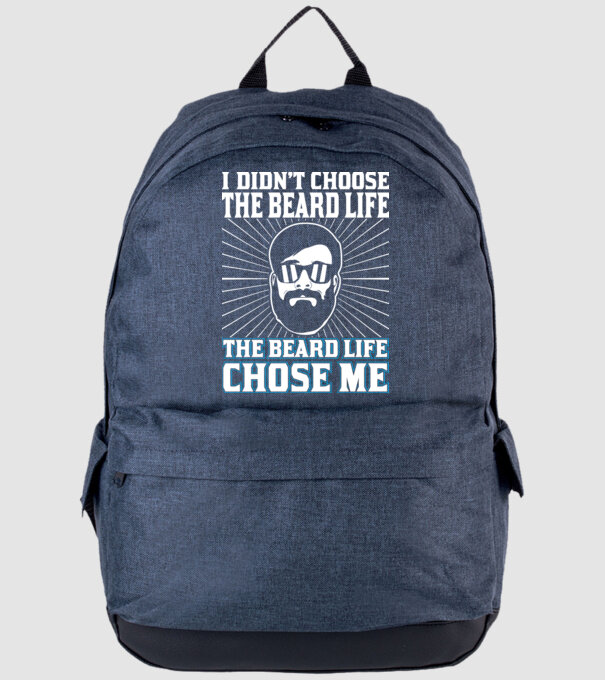 'I didn''t choose the beard life' model albastru jeanși pe tricou
