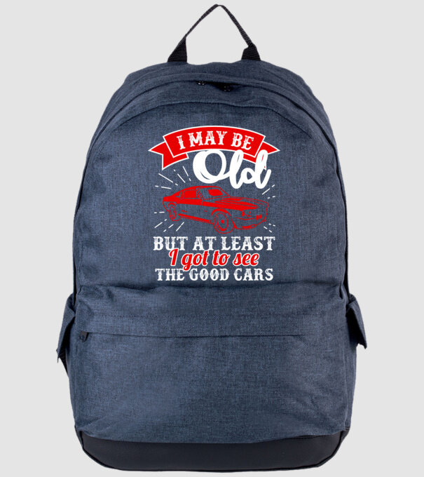I may be old but at least i got to see the good cars model albastru jeanși pe tricou