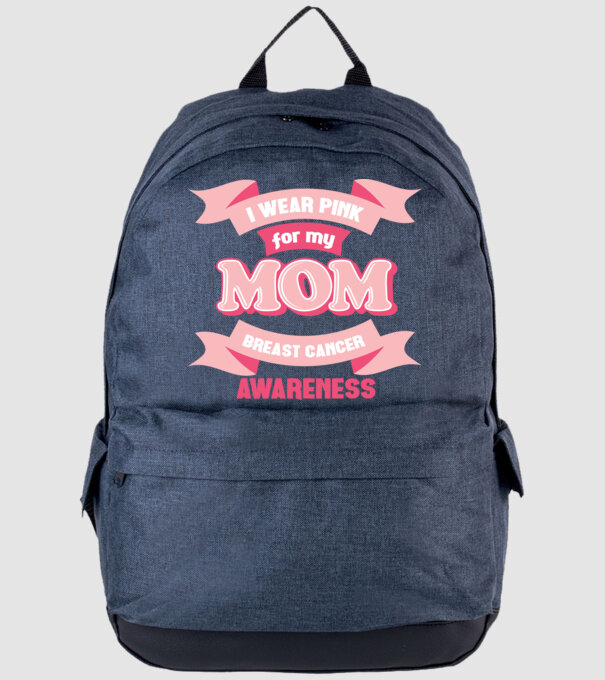 I wear pink for my mom model albastru jeanși pe tricou
