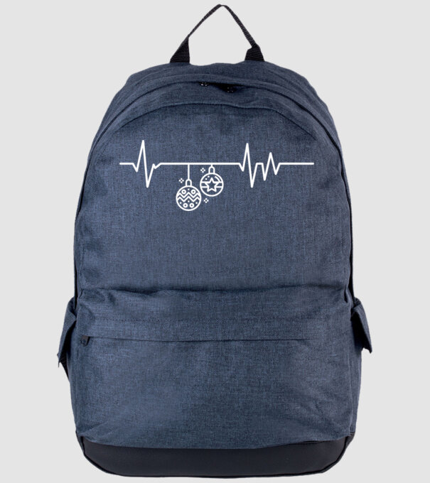 heartbeat Crăciun model albastru jeanși pe tricou