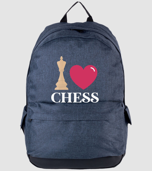 Love chess model albastru jeanși pe tricou