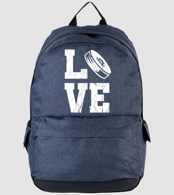 Love hockey model albastru jeanși pe tricou