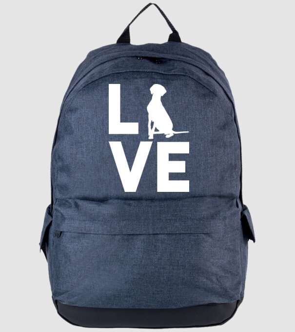 LOVE Vizsla model albastru jeanși pe tricou