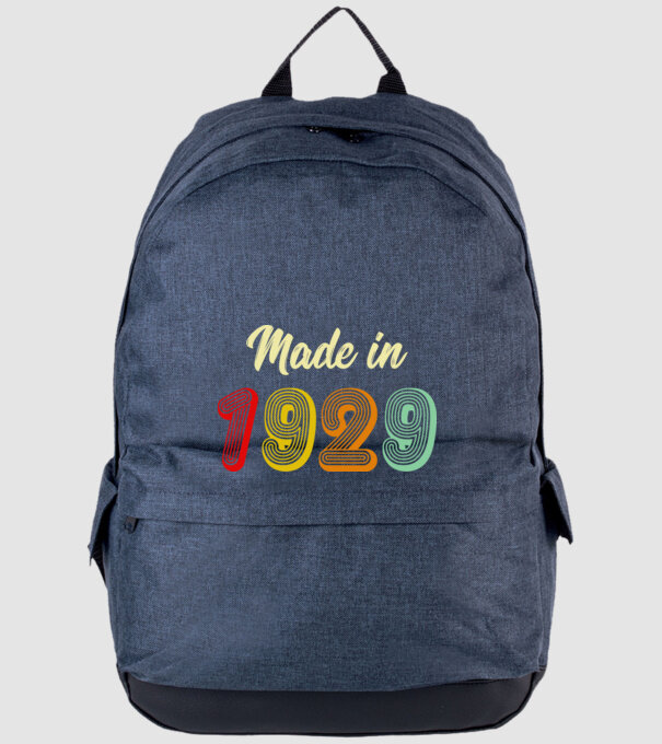 made in 1929 retro model albastru jeanși pe tricou
