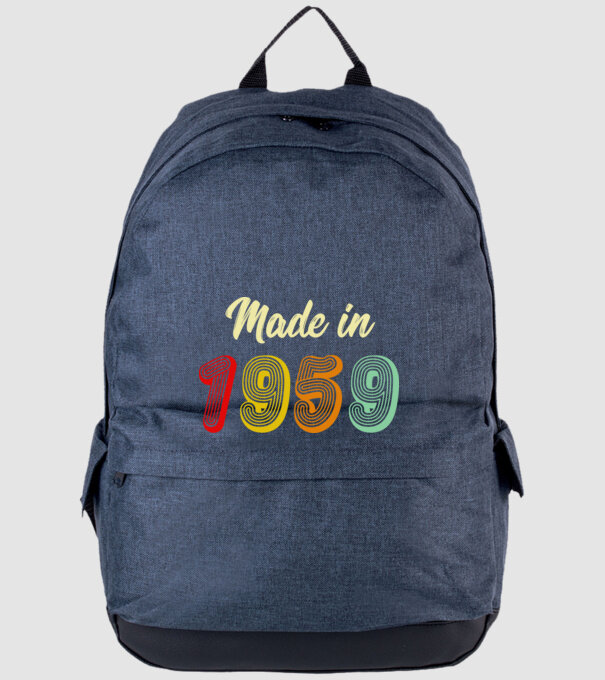 made in 1959 retro model albastru jeanși pe tricou
