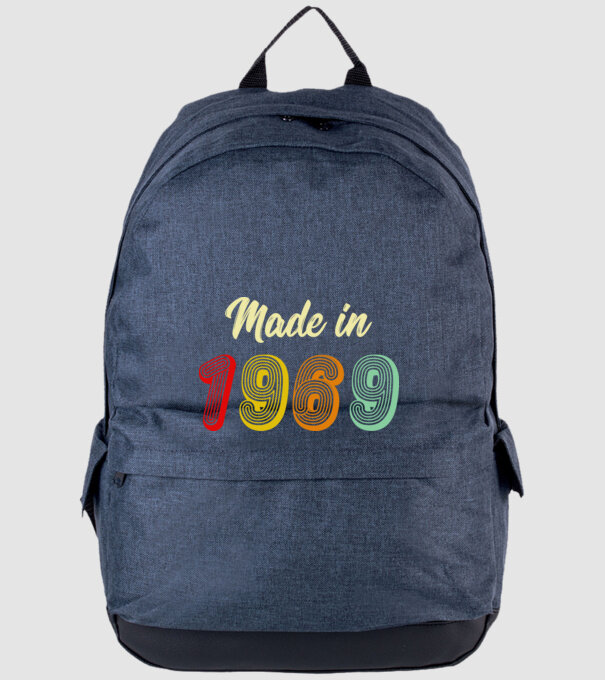 made in 1969 retro model albastru jeanși pe tricou