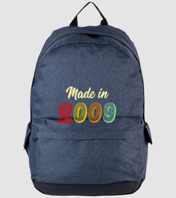made in 2009 retro model albastru jeanși pe tricou