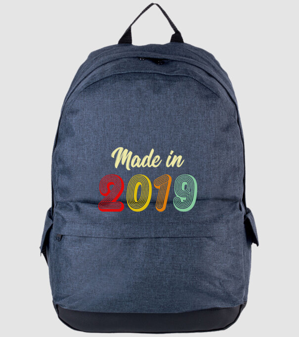 made in 2019 retro model albastru jeanși pe tricou