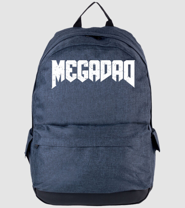 Megadad model albastru jeanși pe tricou