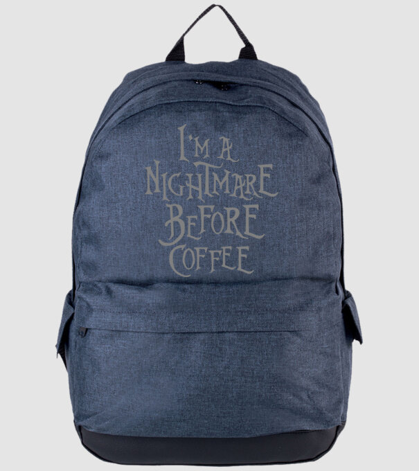 Nightmare before coffee model albastru jeanși pe tricou