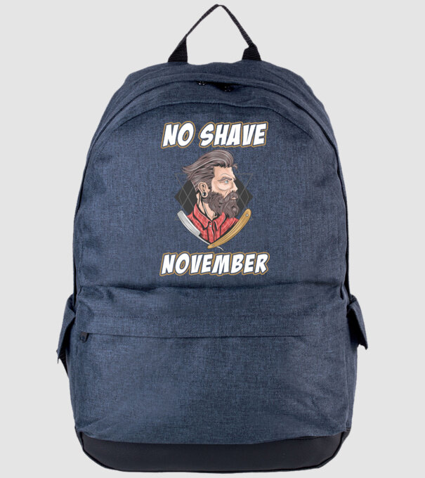 No shave November model albastru jeanși pe tricou