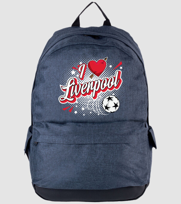 Popart Liverpool model albastru jeanși pe tricou