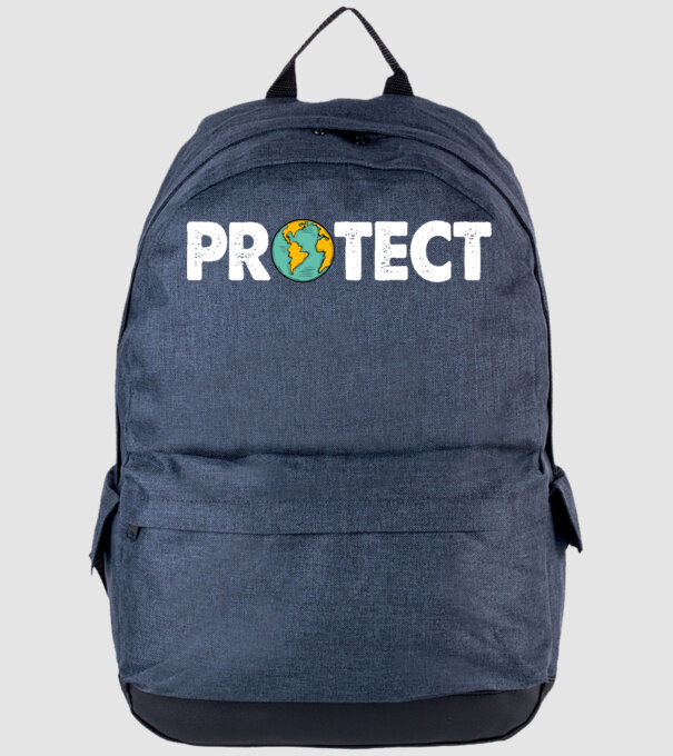Protect earth model albastru jeanși pe tricou