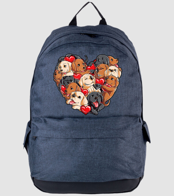 Puppy Heart model albastru jeanși pe tricou
