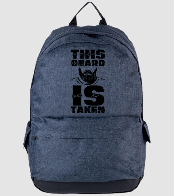 This beard is taken model albastru jeanși pe tricou