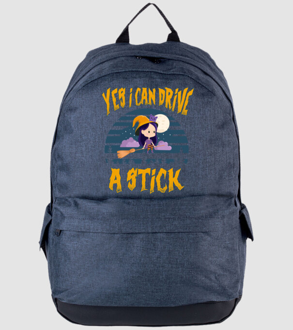 Yes, i can drive a stick model albastru jeanși pe tricou