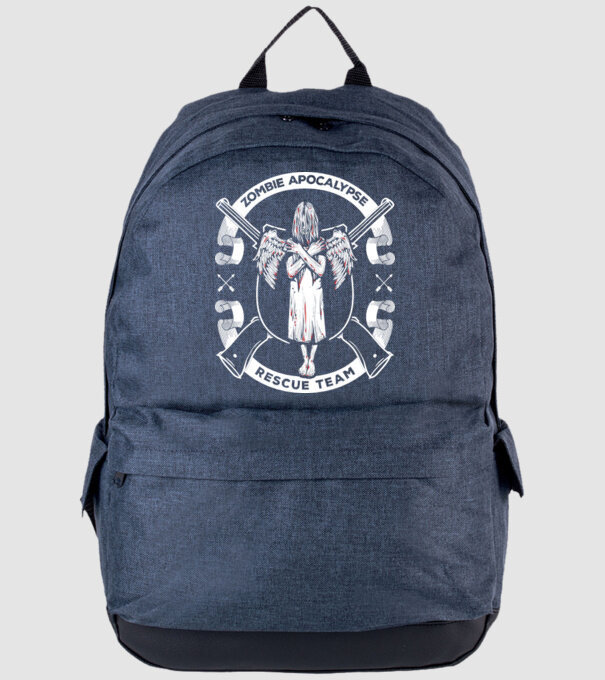 Zombie apocalypse rescue team angel model albastru jeanși pe tricou