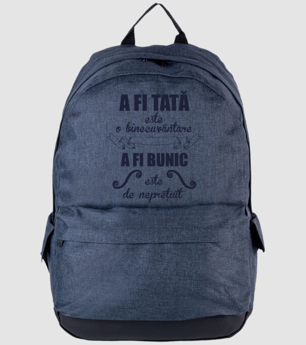 a fi tată este o binecuvântare, a fi bunic este de neprețuit model albastru jeanși pe tricou