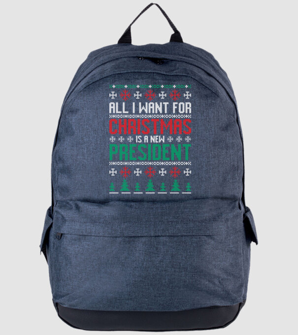 All I want for christmas model albastru jeanși pe tricou