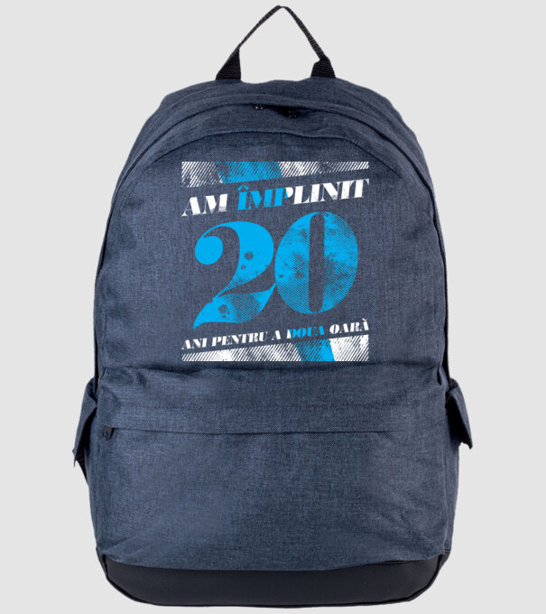 Am împlinit 20 ani pentru a doua oară model albastru jeanși pe tricou