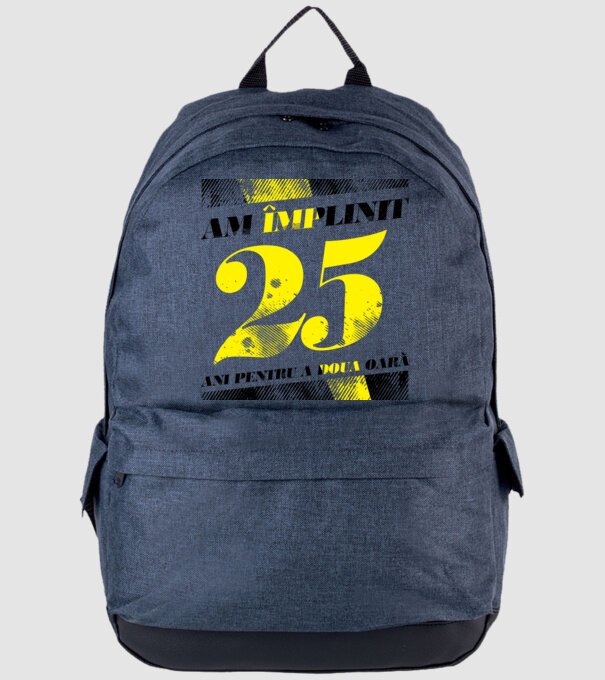 Am împlinit 25 ani pentru a doua oară model albastru jeanși pe tricou