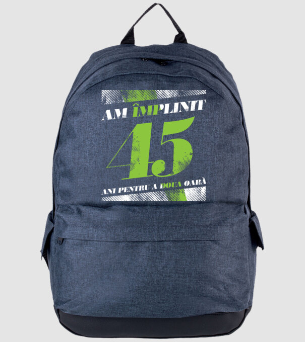 Am împlinit 45 ani pentru a doua oară model albastru jeanși pe tricou