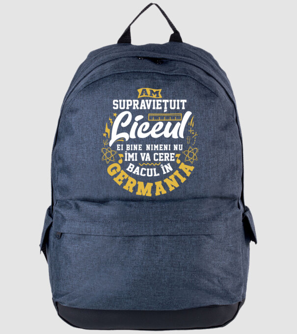 Am supraviețuit liceul model albastru jeanși pe tricou
